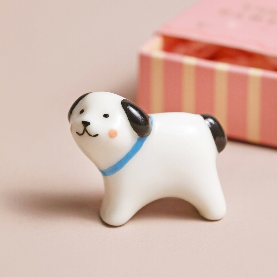 Tiny Matchbox Ceramic Dog - Lisa Angel UK