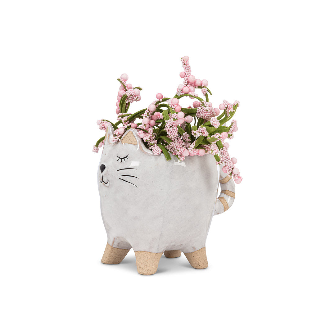 Small Cat with Tail Planter - Abbott Collection