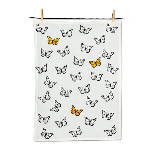 Stitched Monarch Tea Towel