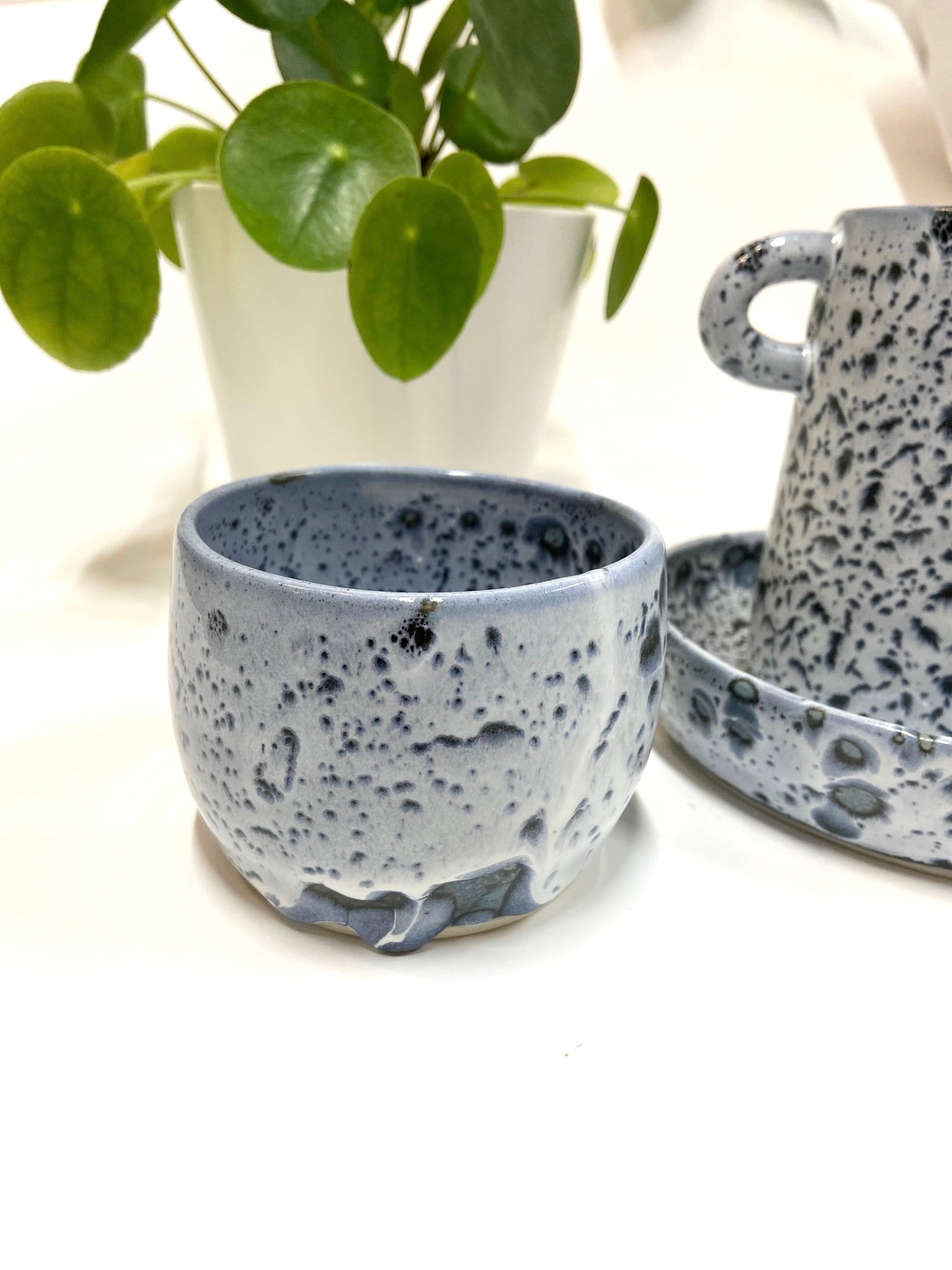Small Planter in Blue Tones - Dreamy Pots Studio