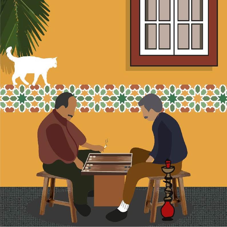 Art Print - Art of Backgammon
