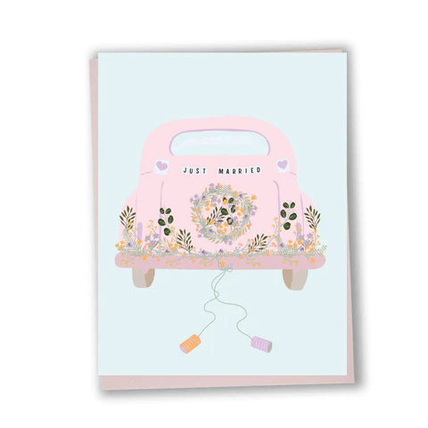 Just Married (Car) Wedding Card