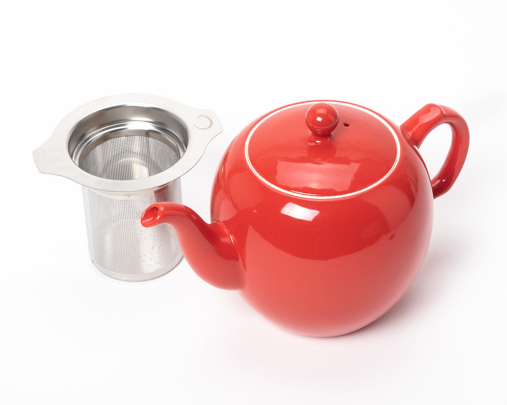 Perfection Porcelain Teapot - Red - Camellia Sinensis