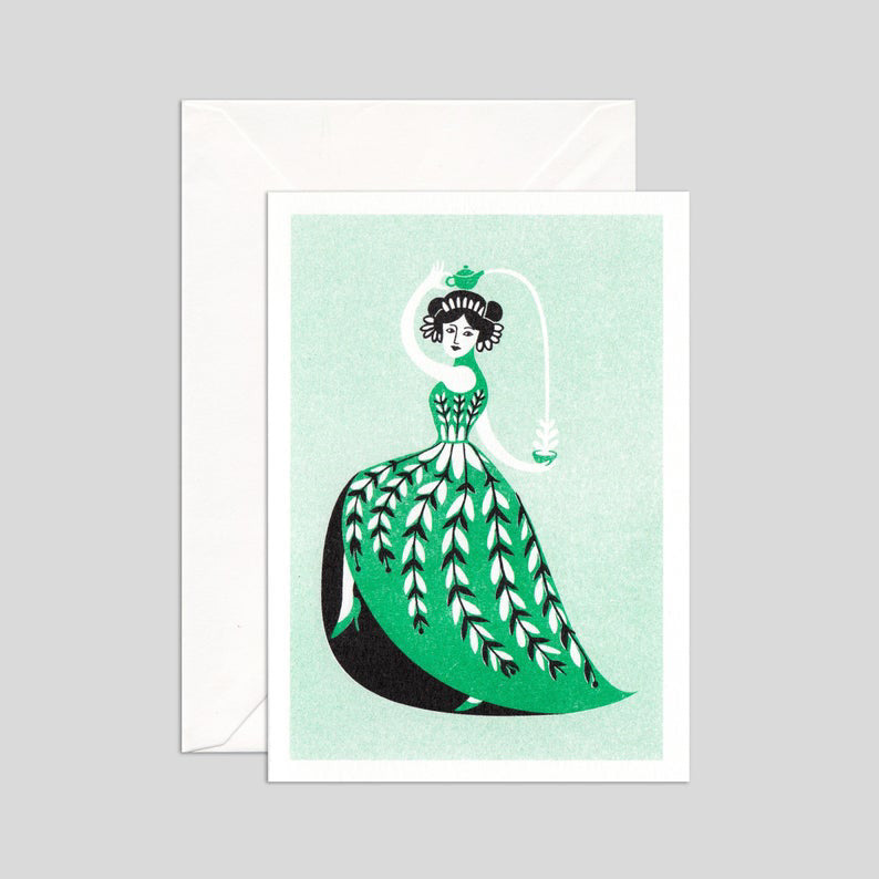Greeting Card - Tea Lady #2