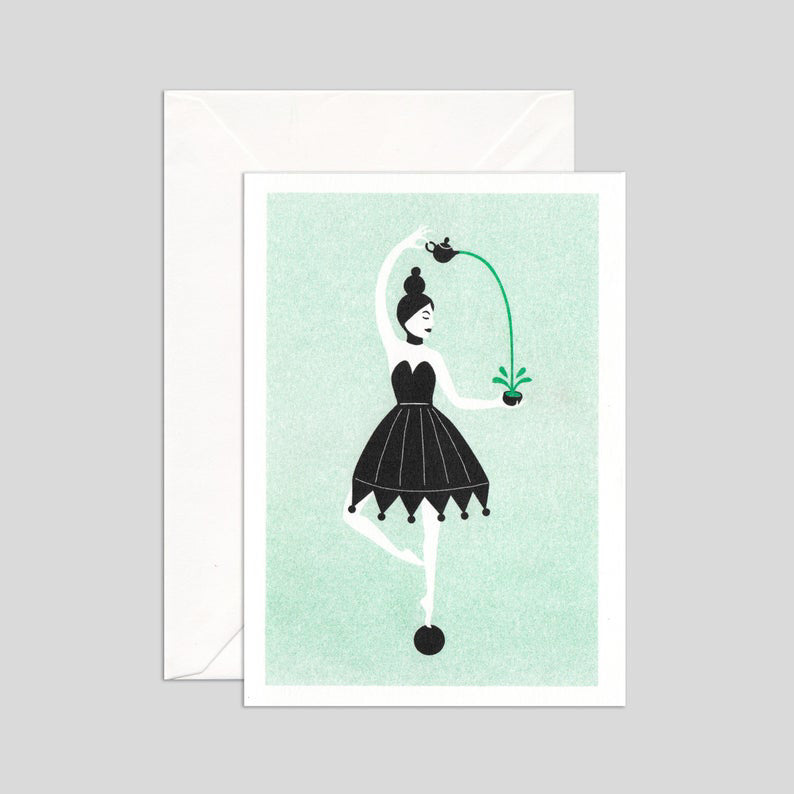 Greeting Card - Tea Lady #4