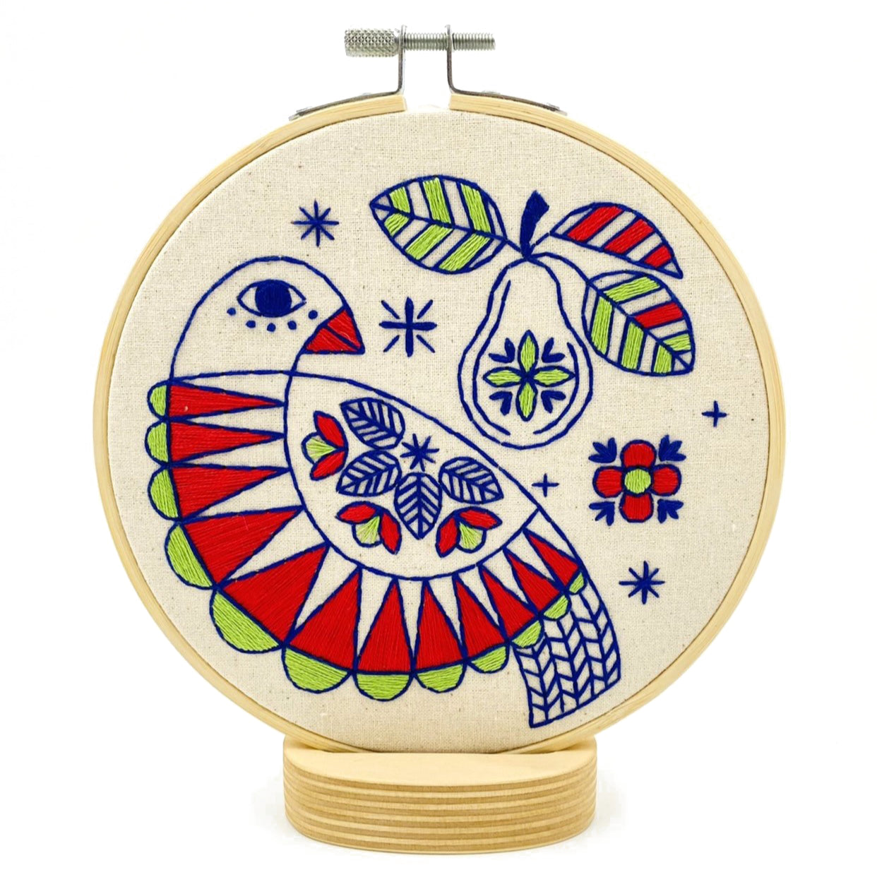 Christmas Partridge Embroidery Kit - Hook, Line & Tinker