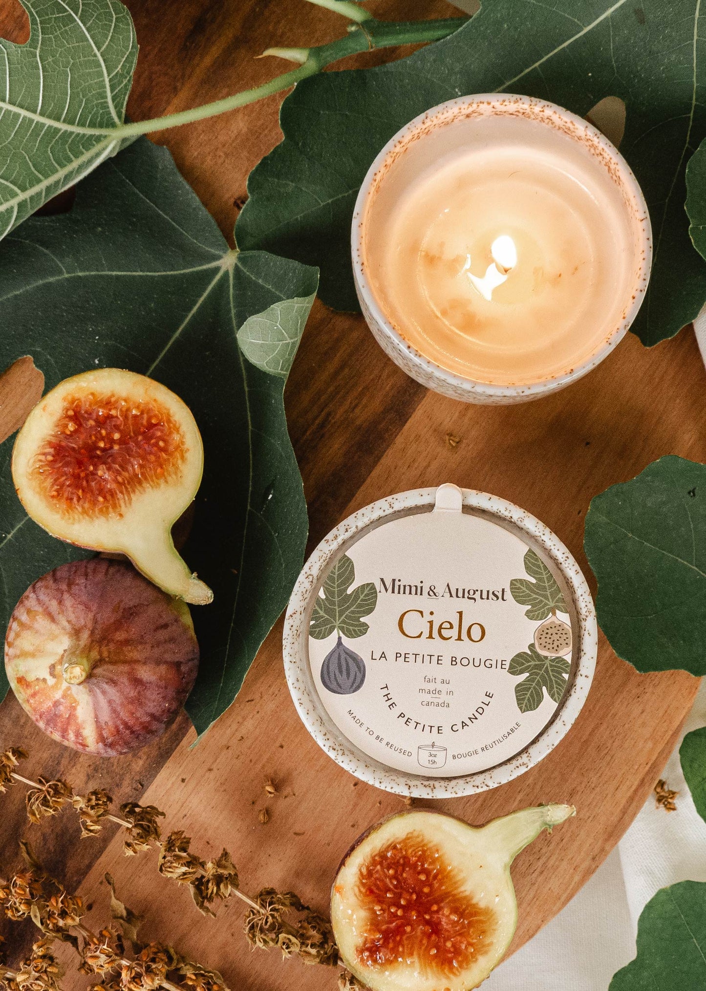 Cielo Organic Soy Reusable Candle Cup - Mimi and August