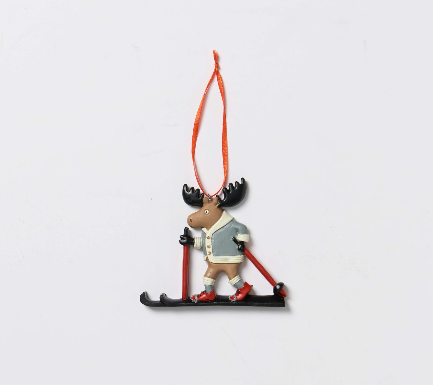 Cross Country Moose Holiday Ornament