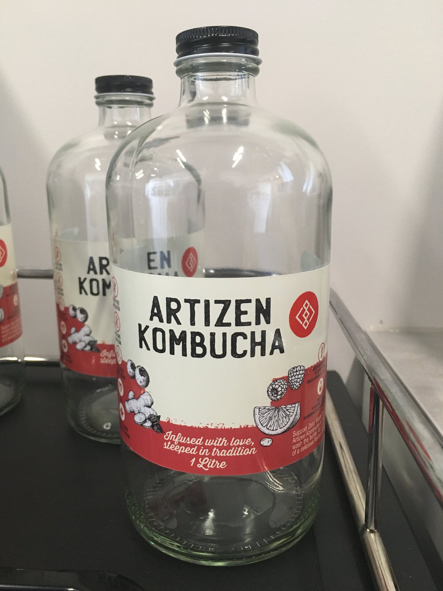 Empty Kombucha 1 Litre Glass Bottles