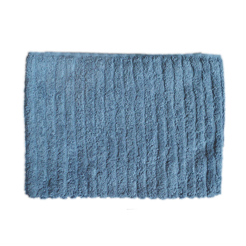 Fairtrade Glo Organic Cotton Stripe Towels - Faded Denim