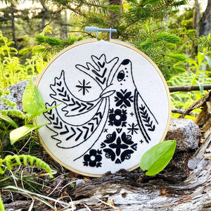 Folk Caribou Embroidery Kit