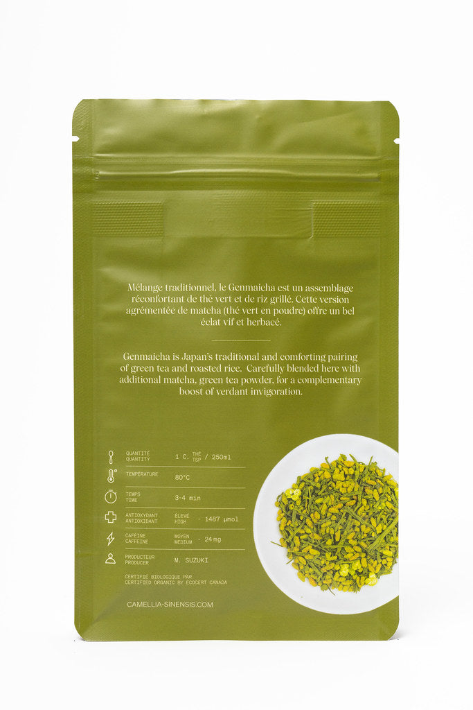 Genmaicha Matcha Green Tea - Organic Loose Leaf - Camellia Sinensis