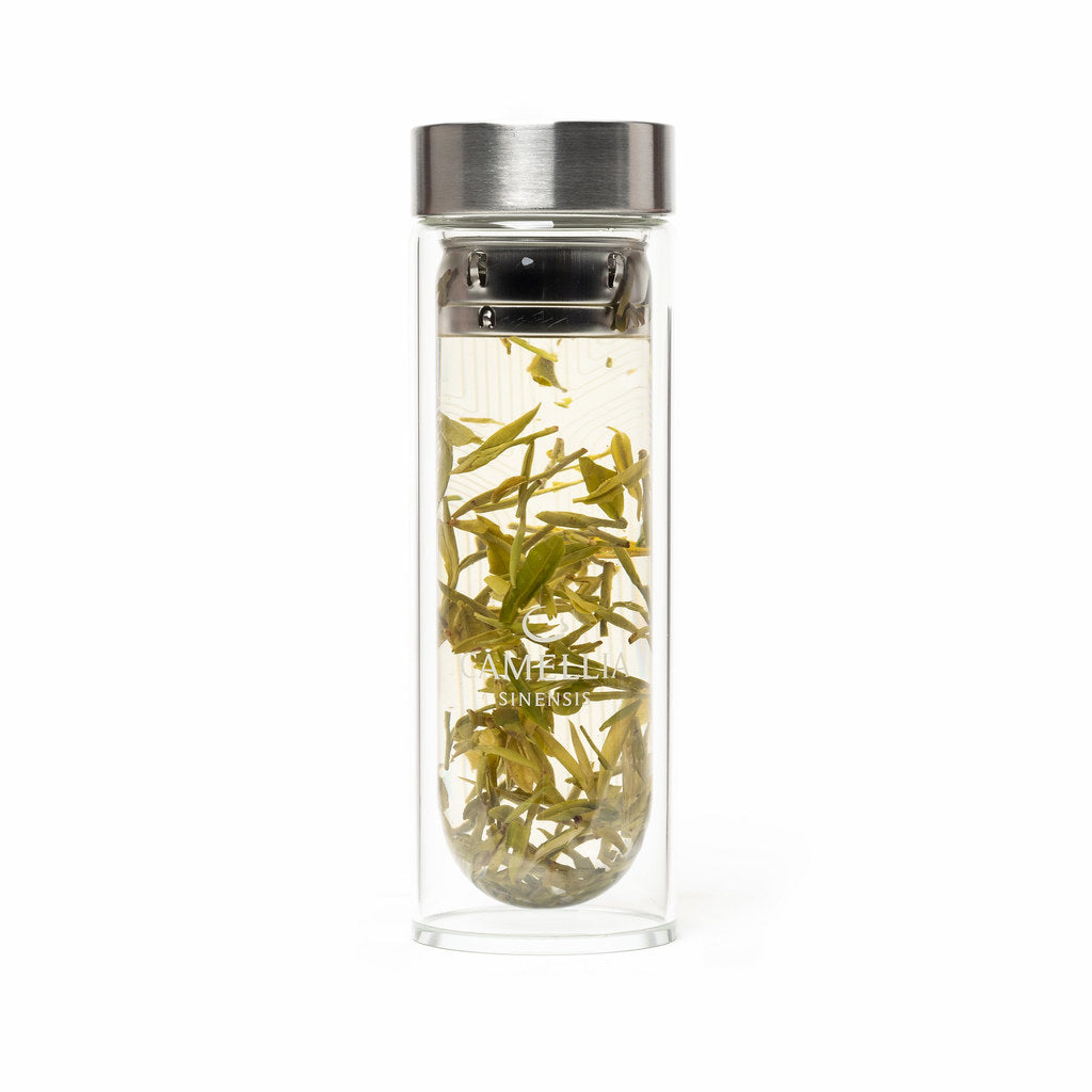 Glass Double Wall Tea Flask - Voyage - Camellia Sinensis