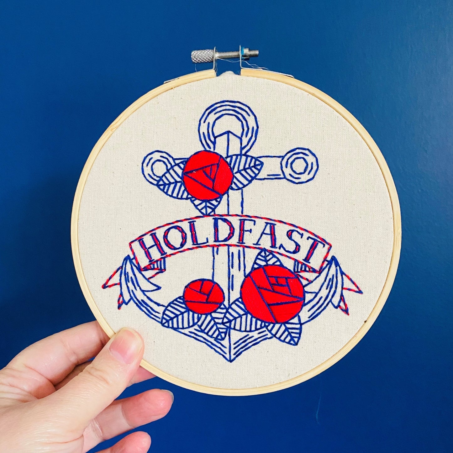 Hold Fast Embroidery Kit - Hook, Line & Tinker