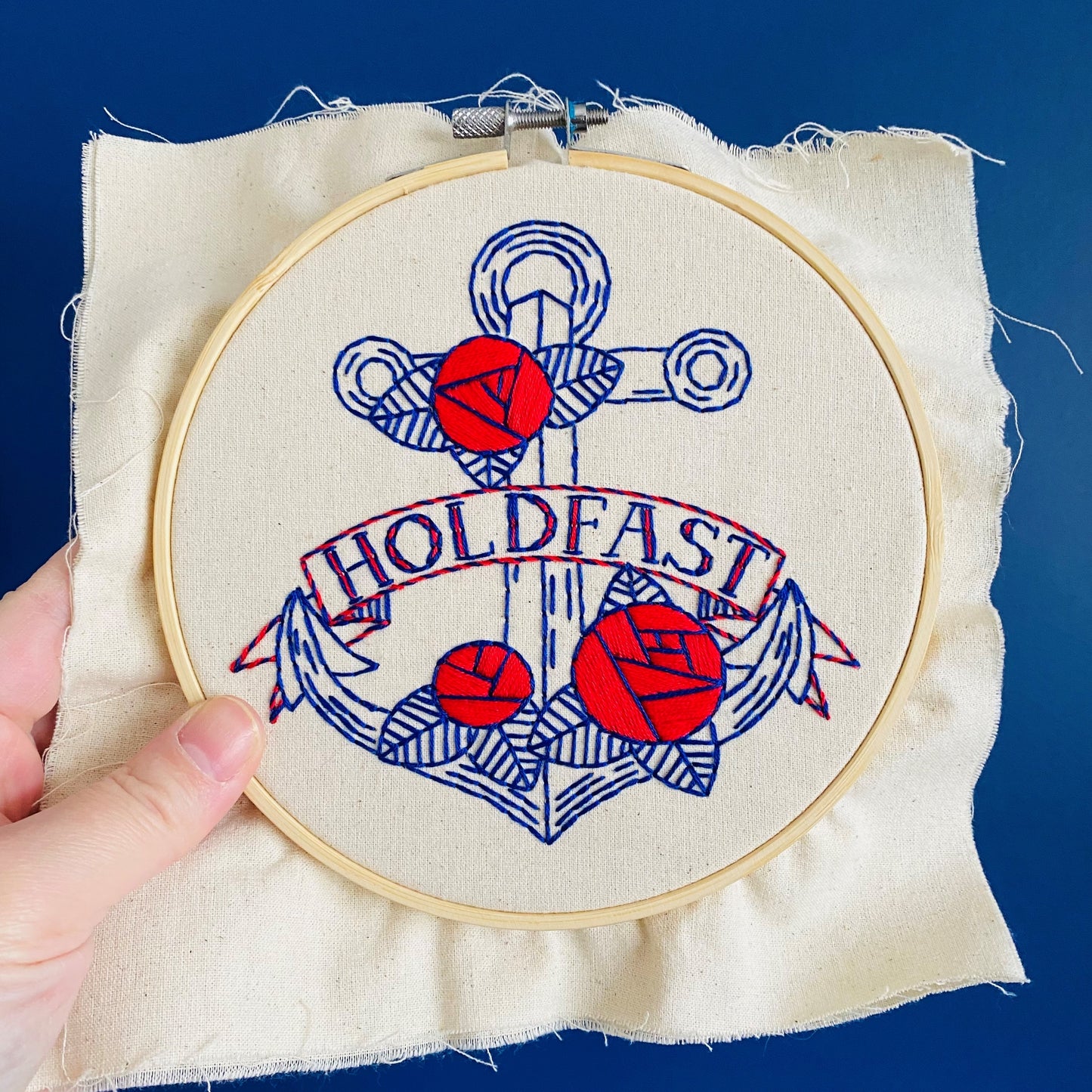 Hold Fast Embroidery Kit - Hook, Line & Tinker
