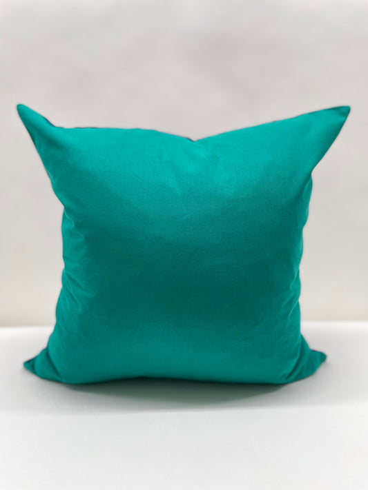 Throw Pillow - Blue/Turquoise - The Plaid Cow