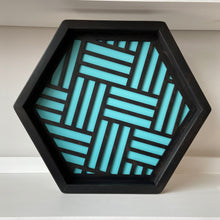 Geometric Tray Black