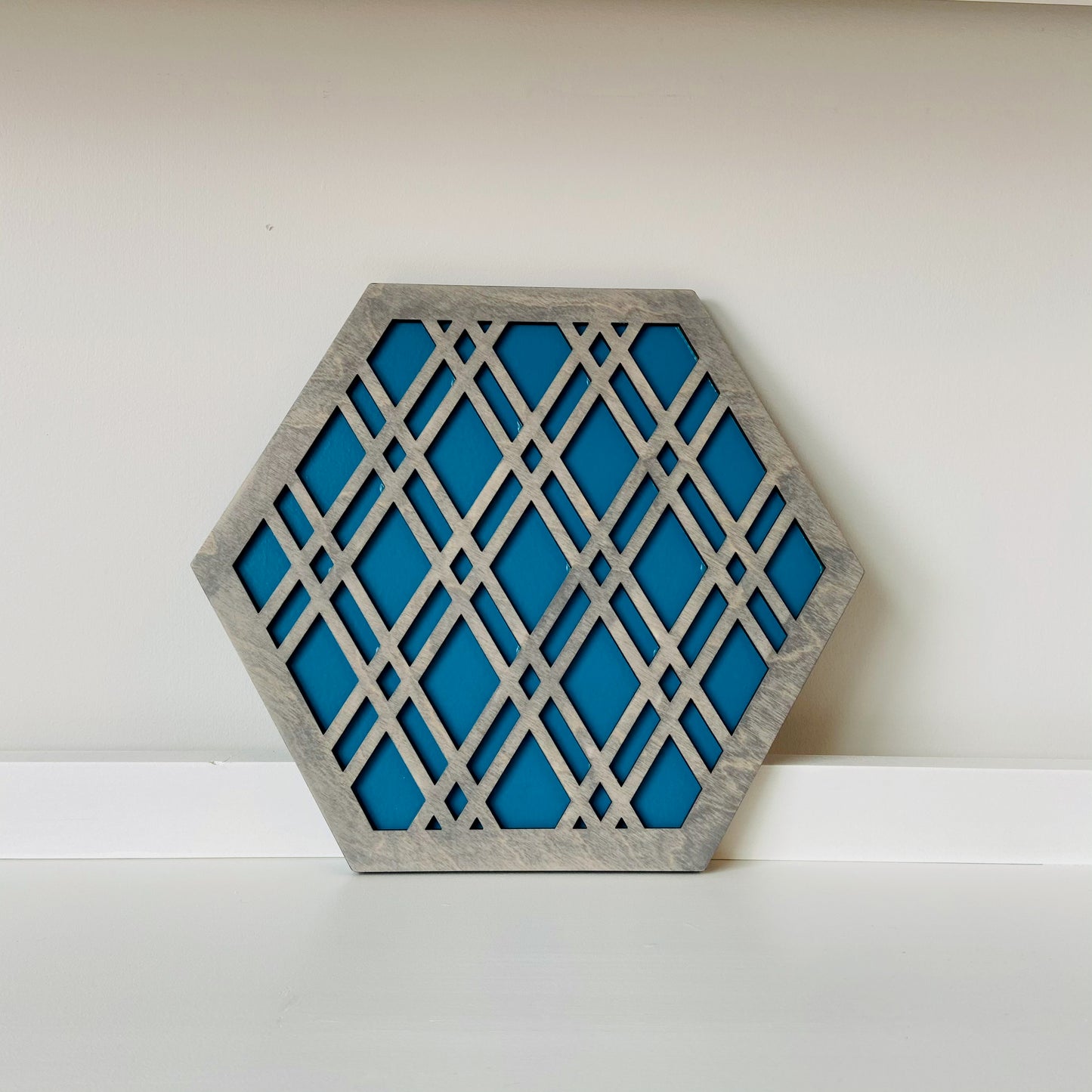 Geometric Trivet Grey - Wood Chip Decor