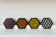 Geometric Black Coaster