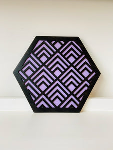 Geometric Black Coaster