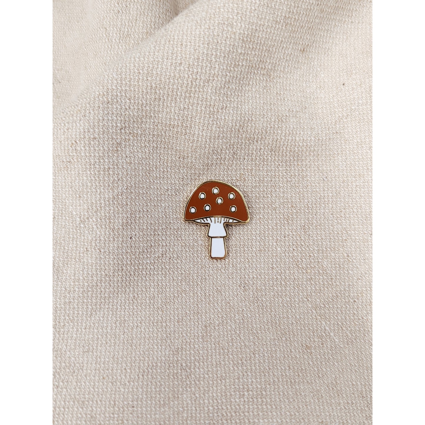 Mushroom Enamel Pin - Mimi and August