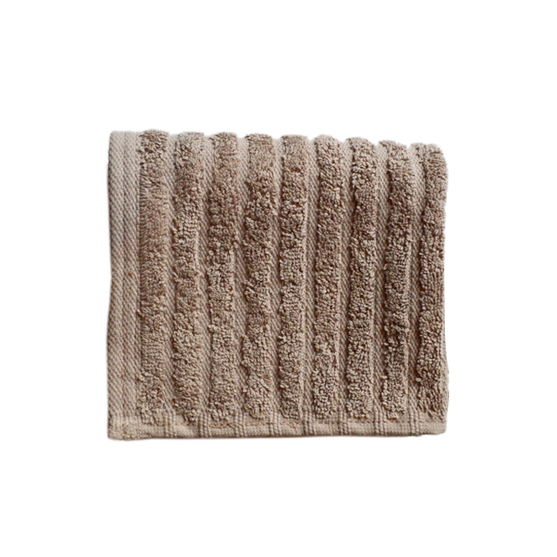 Fairtrade Glo Organic Cotton Stripe Towels - Mushroom