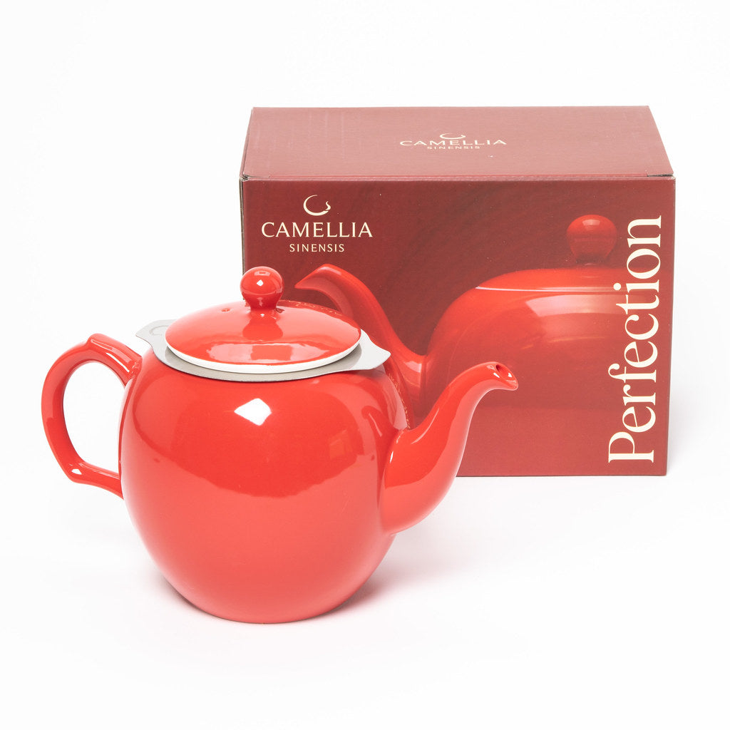 Perfection Porcelain Teapot - Red - Camellia Sinensis
