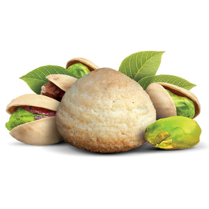 Pistachio Almond Macaroon Cookies