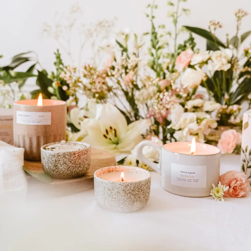 Artea - Organic Soy Reusable 30z Candle Cup - Mimi and August