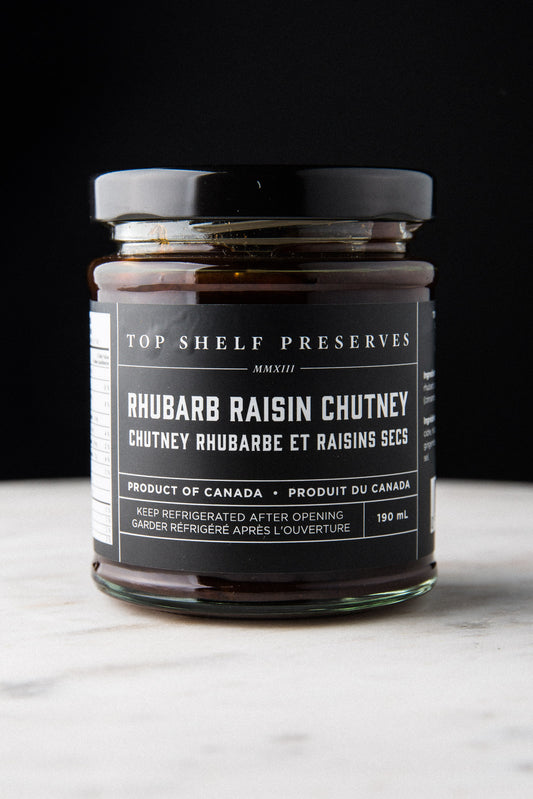 Rhubarb Raisin Chutney - Top Shelf Preserves