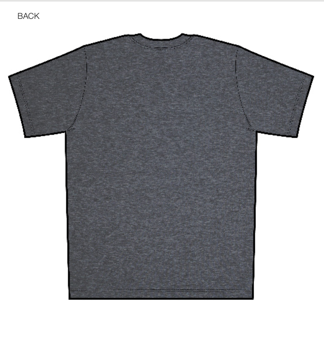 Rise Tshirt Unisex in Charcoal Bi-Blend - Kindred Apparel