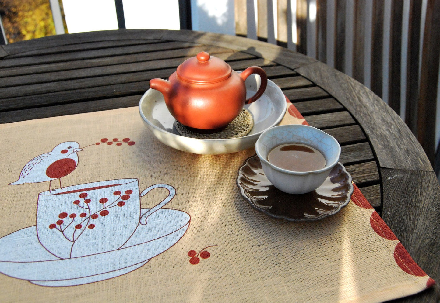 Robin Loves Tea Linen Placemat