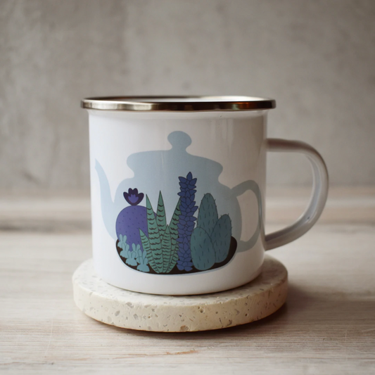 Plant Terrarium Camper Mug - Tea Thoughts