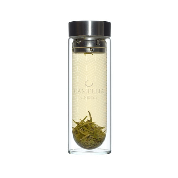 Glass Double Wall Tea Flask - Voyage - Camellia Sinensis