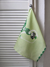 Linen Tea Towel - Tea Lady #2