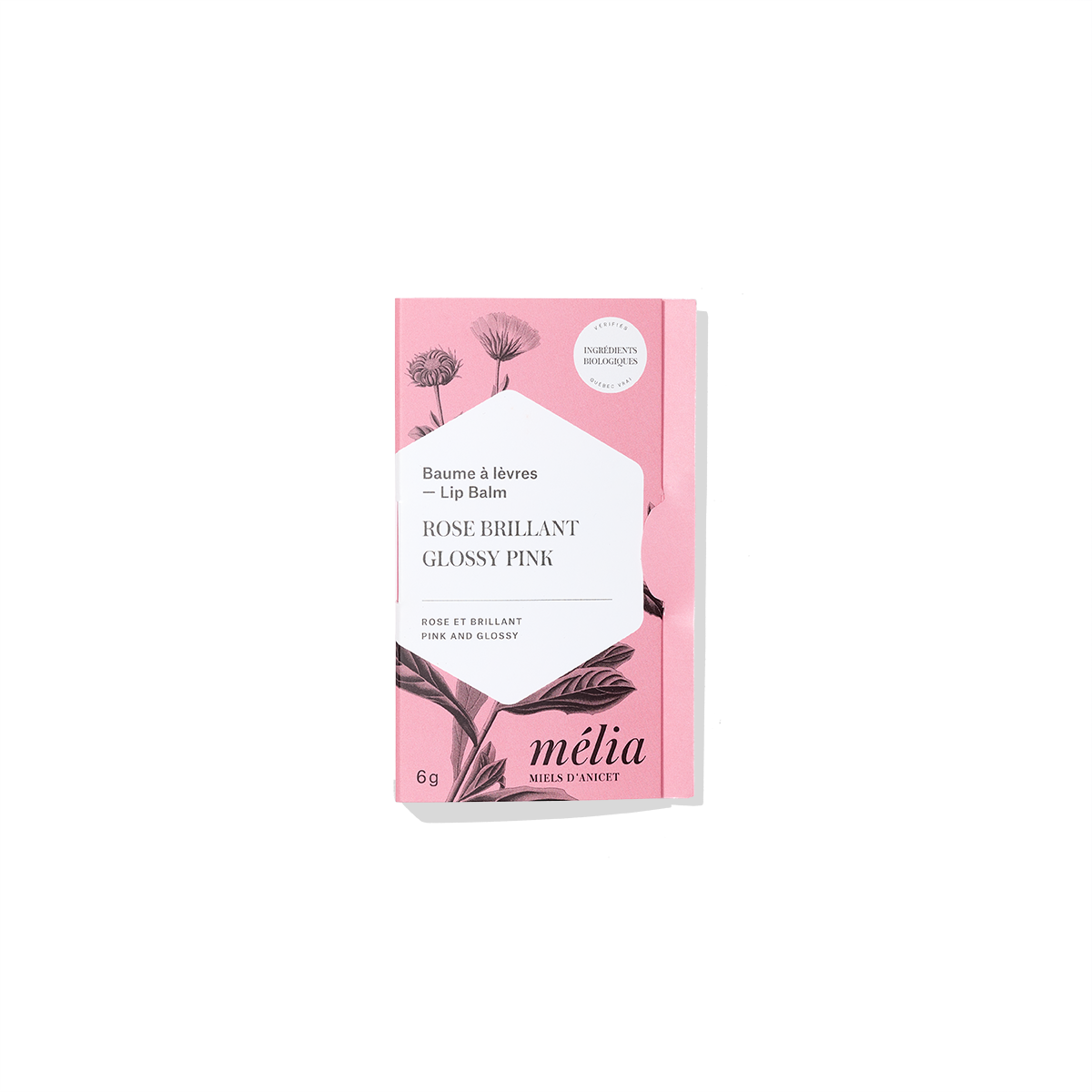 Glossy Pink Lip Balm - Mélia