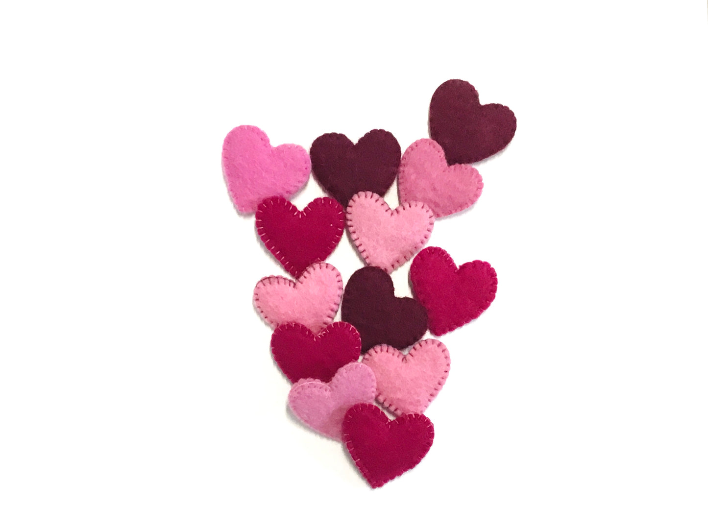 Decorative Wool Heart Pins - Fibres of Life