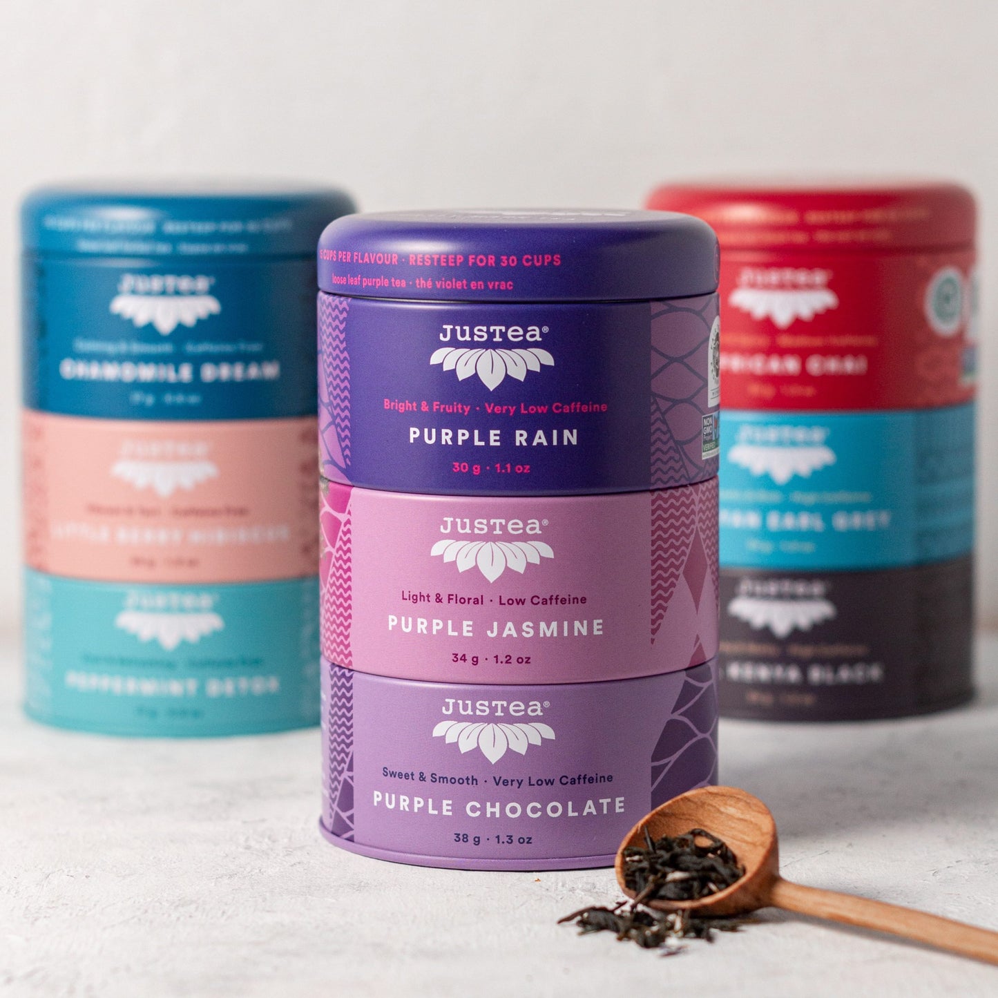 Purple Tea Variety Gift Trio - Loose Leaf - JusTea