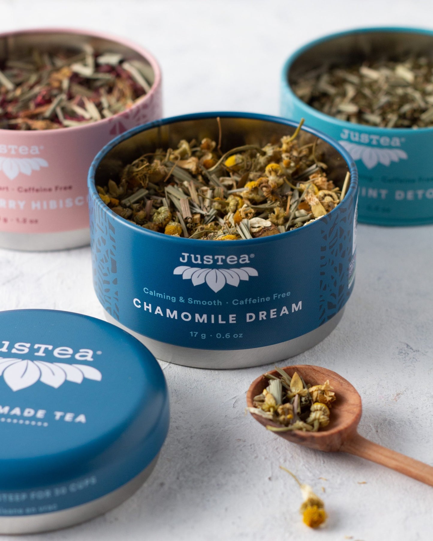 Herbal Tea Variety Gift Trio - Loose Leaf - JusTea!